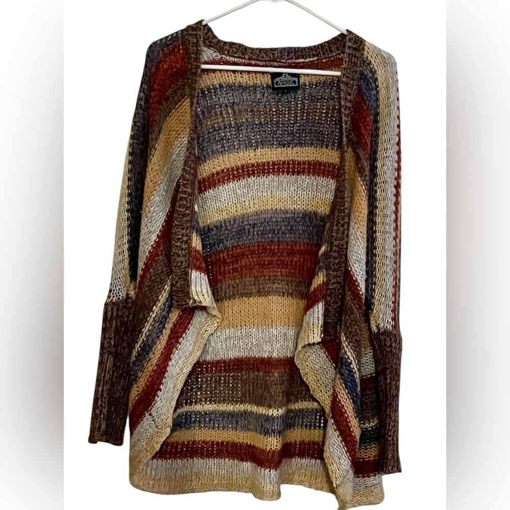 Angie Women's Multicolor Striped Cardigan